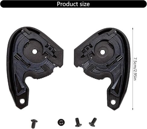 Helmet Visors Base, 2pcs 34p Visors Base for Hjc C10 Helmets, Fashion Motorcycle Helmets Bases Mount Adapter Secure Attachmen, Hjc Helmet Parts Replacement in Saudi Arabia