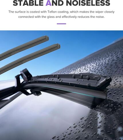 4PCS Wiper Blade Refill,Car Windshield Wipers,Car Accessories Universal Wipers Inserts for Front and Rear Windshield,Automotive Replacement,Suitable for Most Cars,SUV,RV,Trucks,Minivan in Kuwait