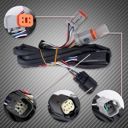 LED Tail Lights for Rear Fender Fascia Compatible with Touring Road King FLHR, Road Glide FLTRX, Street Glide FLHX, Ultra Limited FLHTK, Electra Glide Standard 2014-2025 (Smoked Lens) in Kuwait