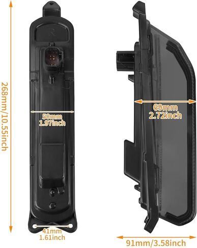 LED Tail Lights for Rear Fender Fascia Compatible with Touring Road King FLHR, Road Glide FLTRX, Street Glide FLHX, Ultra Limited FLHTK, Electra Glide Standard 2014-2025 (Smoked Lens) in Kuwait