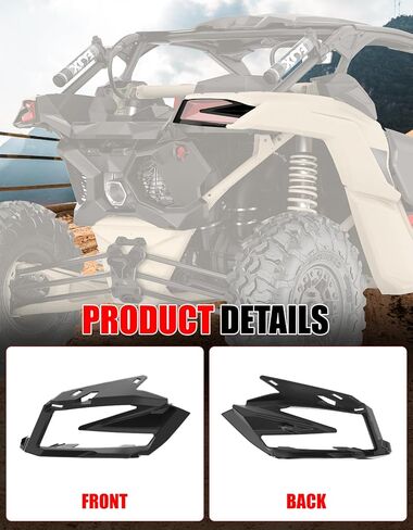 X3 Right Tail Light Cover, Passenger Side Rear Brake Stop Light Housing Bezel Panel for Can-Am Maverick X3 XDS XRS Max Turbo R 2017-2026 Accessories, Replace #705010687 in Saudi Arabia