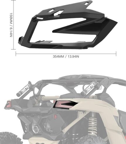 X3 Right Tail Light Cover, Passenger Side Rear Brake Stop Light Housing Bezel Panel for Can-Am Maverick X3 XDS XRS Max Turbo R 2017-2026 Accessories, Replace #705010687 in Saudi Arabia