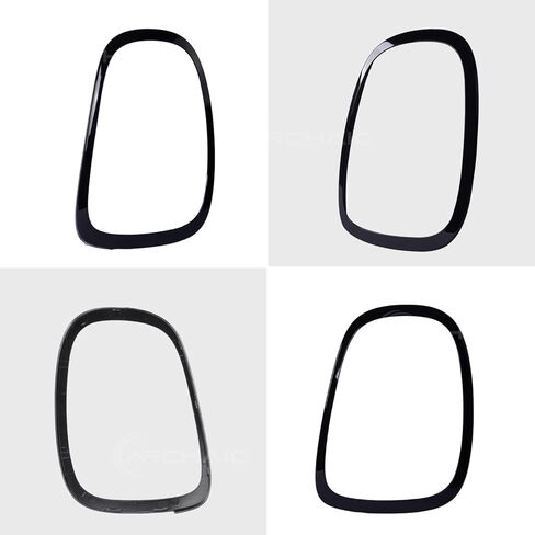 Archaic Rear Tail Light Cover Bezel Surround Trim Compatible with Mini Cooper F55 F56 F57 Hatchback/Convertible 2014-2024, ABS Taillight Ring,Glossy Black,Pair in Saudi Arabia