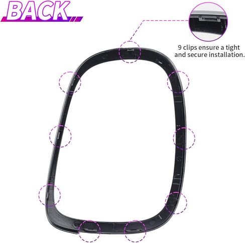 Archaic Rear Tail Light Cover Bezel Surround Trim Compatible with Mini Cooper F55 F56 F57 Hatchback/Convertible 2014-2024, ABS Taillight Ring,Glossy Black,Pair in Saudi Arabia