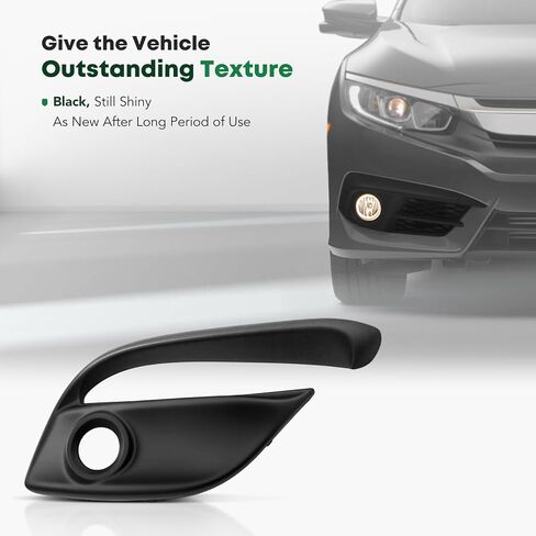 YHTAUTO إطار ضوء الضباب يناسب مازدا 3 2017-2018 المكسيك بنيت السيارة، المصد الأمامي الضباب غطاء خفيف تقليم الجانب الأيمن الركاب in Kuwait