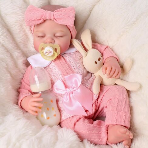 BABESIDE Lifelike Reborn Baby Dolls, 20 Inch Realistic Real Life Baby Dolls Poseable Doll Soft Vinyl Baby Dolls with Clothes and Toy Gift for Kids Age 3+,Pretend Play, Collection in Kuwait