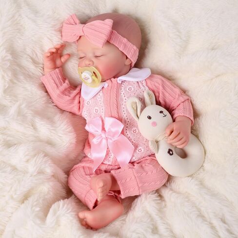 BABESIDE Lifelike Reborn Baby Dolls, 20 Inch Realistic Real Life Baby Dolls Poseable Doll Soft Vinyl Baby Dolls with Clothes and Toy Gift for Kids Age 3+,Pretend Play, Collection in Kuwait