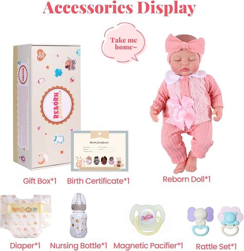 BABESIDE Lifelike Reborn Baby Dolls, 20 Inch Realistic Real Life Baby Dolls Poseable Doll Soft Vinyl Baby Dolls with Clothes and Toy Gift for Kids Age 3+,Pretend Play, Collection in Kuwait