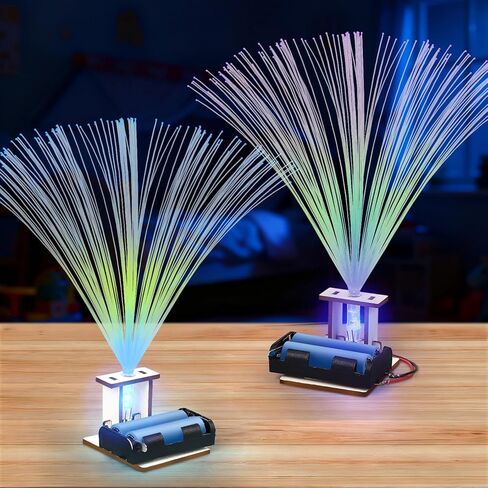 6 Set STEM Kits for Kids Age 6-8 8-10, Bulk Fiber Optic Lights Science Experiments for Classroom, STEM Activities Toys for Boys Girls 8-13 Year Old Gift, Circuit Building Kit, Electric Craft Projects in Saudi Arabia