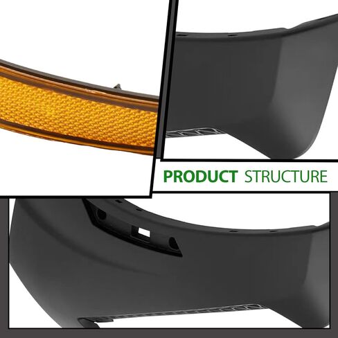 JX Racing Bumper Face Bar End Extension W/Side Marker Light Compatible with Nissan Frontier S SV 2022 2023 2024 Front Bumper Extension Right/Passenger Side for 620189BU0C NI1017100 in Saudi Arabia