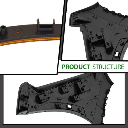 JX Racing Bumper Face Bar End Extension W/Side Marker Light Compatible with Nissan Frontier S SV 2022 2023 2024 Front Bumper Extension Right/Passenger Side for 620189BU0C NI1017100 in Saudi Arabia