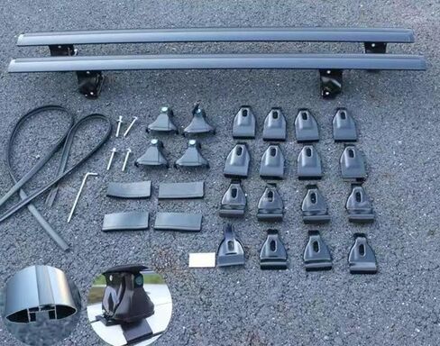 Aluminum Roof Rack Cross Bars Compatible with Toyota Corolla Sedan E210 2018-2026 Anti Theft Crossbars Rooftop Storage Cargo Luggage Carrier Without Roof Rail 2PCS Black in Saudi Arabia