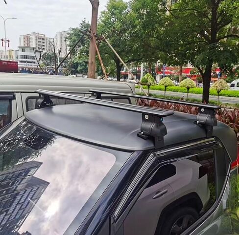 Aluminum Roof Rack Cross Bars Compatible with Toyota Corolla Sedan E210 2018-2026 Anti Theft Crossbars Rooftop Storage Cargo Luggage Carrier Without Roof Rail 2PCS Black in Saudi Arabia