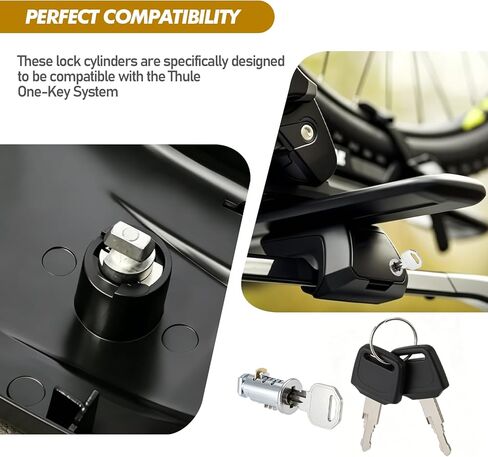 Zarique 8 Pack Keyed Lock Cores, Replacement Cylinders for Bike Racks, Roof Racks, Cargo Boxes, Ski Racks, and Rack Towers, Compatible with Thule One-Key System Lock Cylinders in Saudi Arabia