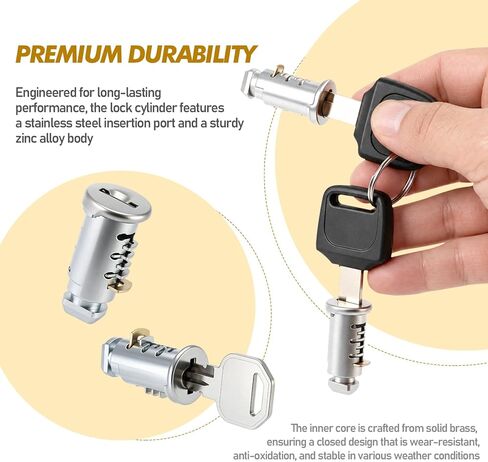 Zarique 8 Pack Keyed Lock Cores, Replacement Cylinders for Bike Racks, Roof Racks, Cargo Boxes, Ski Racks, and Rack Towers, Compatible with Thule One-Key System Lock Cylinders in Saudi Arabia