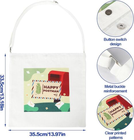 Mailman Costume for Kids Includes Mail Carrier Vest Hat Canvas Bag Mailman Pass Cards and Envelopes for Postman Career Day in Saudi Arabia
