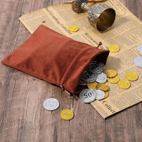 4 Pcs Velvet Gift Bag with Drawstring, 8 X 6 Inch Soft Velvet Pouch, Felt Velvets Drawstring Bag for Jewelry Bracelet Storage, Christmas Gifts, Board Games in Saudi Arabia