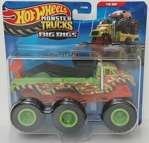 Hot Wheels Monster Trucks Big Rigs The 909 [Green] Diecast Toy Vehicle in Kuwait