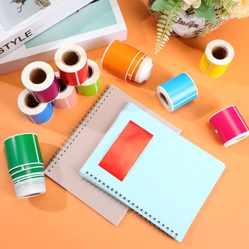 Chuangdi 10 Rolls Stickers Labels for Labeling Rectangular Color Coding Labels Stickers Adhesive Label Solid Colors Tags for Inventory Organization File (3 x 5 Inch) in Kuwait
