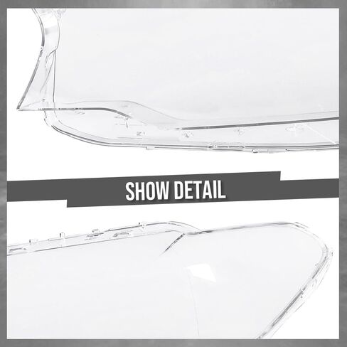 G-PLUS Headlight Lens Cover Compatible with BMW 5 Series G30 G31 G38 2017-2020 Fit BMW 520i 530i 540i 550i 2016-2019 63117214962, 7214962 Left Side Front Headlamp Lens Cover Clear in Kuwait