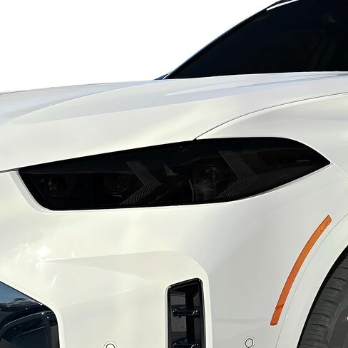 BOGAR TECH DESIGNS Full Headlight Taillight Tint Kit Compatible with BMW X6 2024-2026, Light Smoke in Kuwait