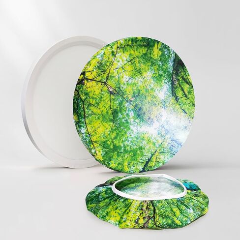 12" Ceiling Light Cover, 4 Pcs Flush Mount Light Fixture Cover, Fabric Ceiling Light Fixture Cover, Light Filters (Cloudy) in Kuwait