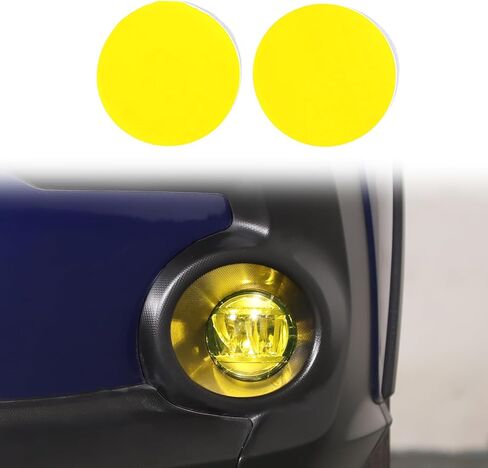HAPPYHORSE Front Fog Light Trim Film Compatible with Subaru Crosstrek 2023 2024，Front Bumper Fog Light Lamp Vinyl Yellow Transparent Film，Front Fog Light Transparent Sticker Protective Accessories in Kuwait