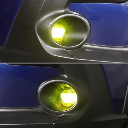 HAPPYHORSE Front Fog Light Trim Film Compatible with Subaru Crosstrek 2023 2024，Front Bumper Fog Light Lamp Vinyl Yellow Transparent Film，Front Fog Light Transparent Sticker Protective Accessories in Kuwait