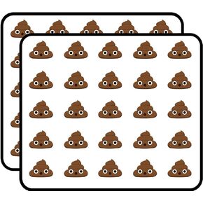 50 PCs Adorable Poop 1" Stickers Decals Laptop Notebook Phone Waterproof Vinyl Trendy in Kuwait