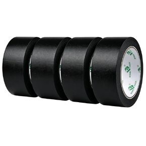 BOMEI PACK 4 Pack Black Painters Tape, 2inch x 30yds, Premium Painting Masking Tape, Clean Release Paper Tape for Home and Office in Kuwait