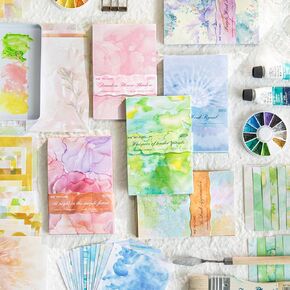 Alideco 300pcs Retro Letterpress Round Scrapbooking Paper for Journaling Supplies, Decorative Craft Paper for Junk Journals (zhijianyuanpian) in Kuwait