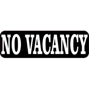 StickerTalk No Vacancy Magnet, 10 inches by 3 inches in Kuwait