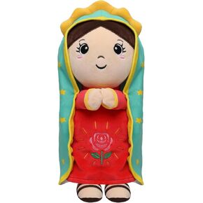 Lady of Guadalupe Doll Plush - Virgin Mary Stuffed Doll Catholic Baby Gifts Religious Toys Baptism Christian Sunday School Religious Gift for Baby Kids Adults Prayer 13 Inch in Saudi Arabia