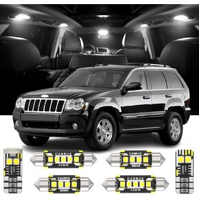 14 Pieces Interior LED Lights Replacement for Jeep Grand Cherokee WJ WK 1999-2010 White LED Interior Bulb with Install Tool in Saudi Arabia