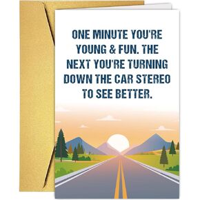 Funny 40 Year Old Birthday Card For Him Her, Happy 40th Birthday Card&Gift for Dad Mom Husband Wife Brother Sister Friend, Born In 1986 Gift in Kuwait