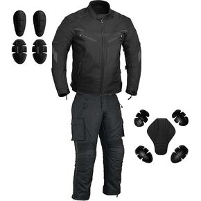 Men’s CE Armoured Waterproof Motorcycle Suit | All-Weather Cordura Biker Gear Set in Saudi Arabia