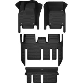 TuxMat - for Tesla Model X 7-Seater 2022-2026 Models - Custom Car Mats - Maximum Coverage, All Weather, Laser Measured - This Full Set Includes 1st, 2nd and 3rd Rows in Saudi Arabia
