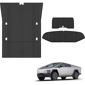 Truck Bed Mat for 2023‑2026 Tesla Cybertruck Frunk Mat Trunk Mat Accessories, All‑Weather TPE Material Anti‑Slip & Wear‑Resistant Odorless Frunk Rear Trunk Car Liners, Black in Saudi Arabia