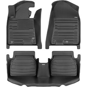 TuxMat - for Kia K5 FWD 2021-2026 Models - Custom Car Mats - Maximum Coverage, All Weather, Laser Measured - This Full Set Includes 1st and 2nd Rows in Saudi Arabia