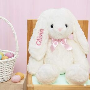 DIBSIES Personalized Hoppity Floppity Bunny 18" (Pink) in Saudi Arabia