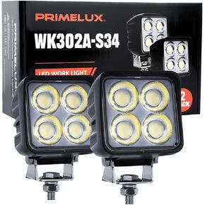 184W 14000LM LED أضواء العمل، 4 بوصة IP68 للماء واسعة الفيضانات شعاع LED جرار ضوء القضبان، 5700K ضوء النهار 12V-24V أضواء العمل LED للشاحنة، ATV، UTV، المزرعة والمركبات على الطرق الوعرة 2 حزمة in Kuwait