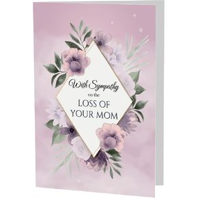 Sympathy Card for Loss of Mom, Loss of Mother – A5 Card with Printed Verse – Premium UK Made Design in Saudi Arabia