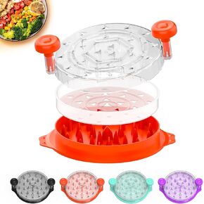 TQRR 10'' Pro Visible Chicken Shredder Tool Twist Large, BPA Free Handheld Meat Shredder with Removable Middle Tray, Anti-Slip Silicone Strip Shredder for Chicken Beef Breast Pork (Black) in Saudi Arabia