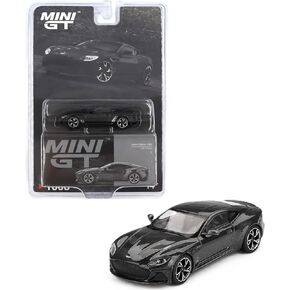 Diecast Model Car Compatible with Mini GT 1:64 Aston Martin DBS 007 Edition Black Limited Edition MGT01008 in Kuwait