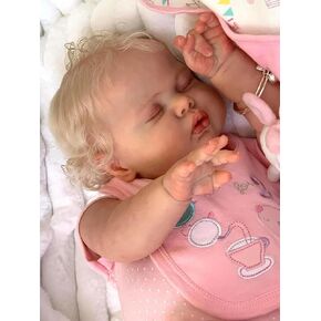 Reborn Baby Dolls Girl Looking Real Life 24 inch Toddler Reborn Doll Pickel with Blonde Hair Bebes de Silicona Reborns Weighted Doll for Newborn Toddlers Child Toys Age 6+ Girls in Saudi Arabia