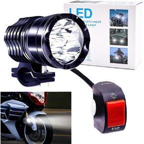Motorcycle Fog Lights with Switch Tube Bar Mounted, 12-60V Motorcycle Auxiliary Lights Truck ATV Luces exploradoras para Moto Pair 2.5Inch -1Pack in Saudi Arabia