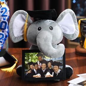 Geelin 10'' 2026 Graduation Elephant Plush with Picture Frame for 4'' x 6'' Photo Cap Tassel Kids Graduation Gifts Stuffed Elephant for Granddaughter Son Girls Boys Preschool Kindergarten School in Saudi Arabia