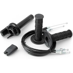 Dirt Bike Throttle Tube with Throttle Cable Grips Compatible with Honda CRF250R CRF250X CRF450X 2004-2014 CRF450R 2002-2014 Off-Road Motorcycle Handle Pull Cords Assembly, Black in Kuwait