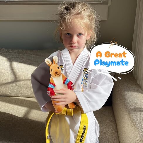 Boxing Kangaroo Plush Toy Stuffed Animal Kangaroo Plush Toys Playful Ease - Timeless Companions Birthday Gift,Boxing Kangaroo Stuffed Animal Ideal Present for Kids,Boys and Girls,11" in Saudi Arabia