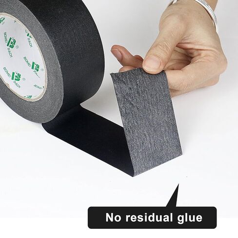 BOMEI PACK 4 Pack Black Painters Tape, 2inch x 30yds, Premium Painting Masking Tape, Clean Release Paper Tape for Home and Office in Kuwait